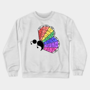 Pill Box Semicolon Butterfly Crewneck Sweatshirt